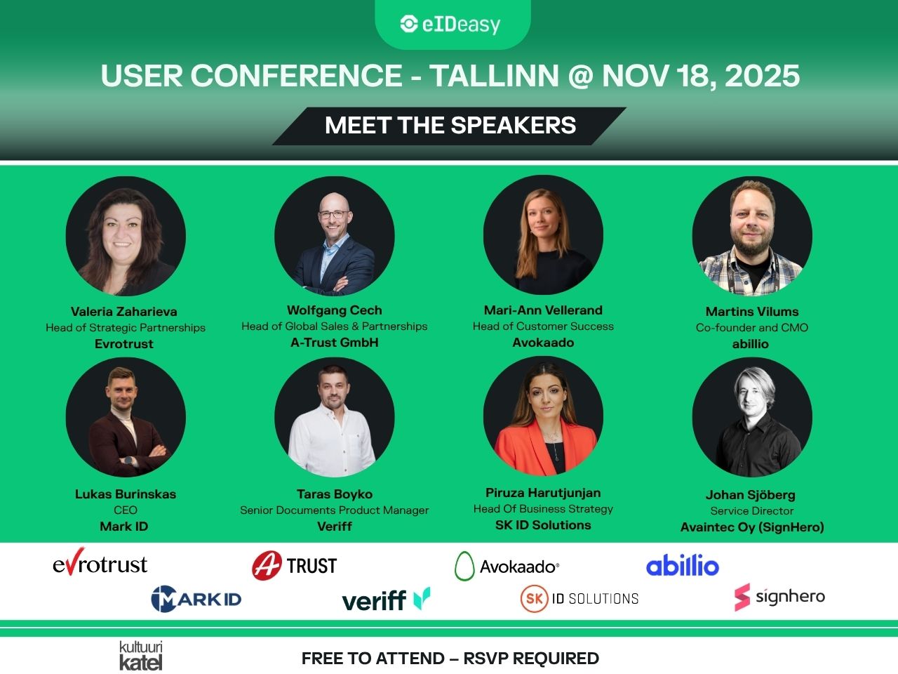 Modern light-brick building labeled “kultuurikatel,” with large round windows, a tree on the left, streetlight on the right, and partly cloudy sky; urban scene with a yellow building in the background.