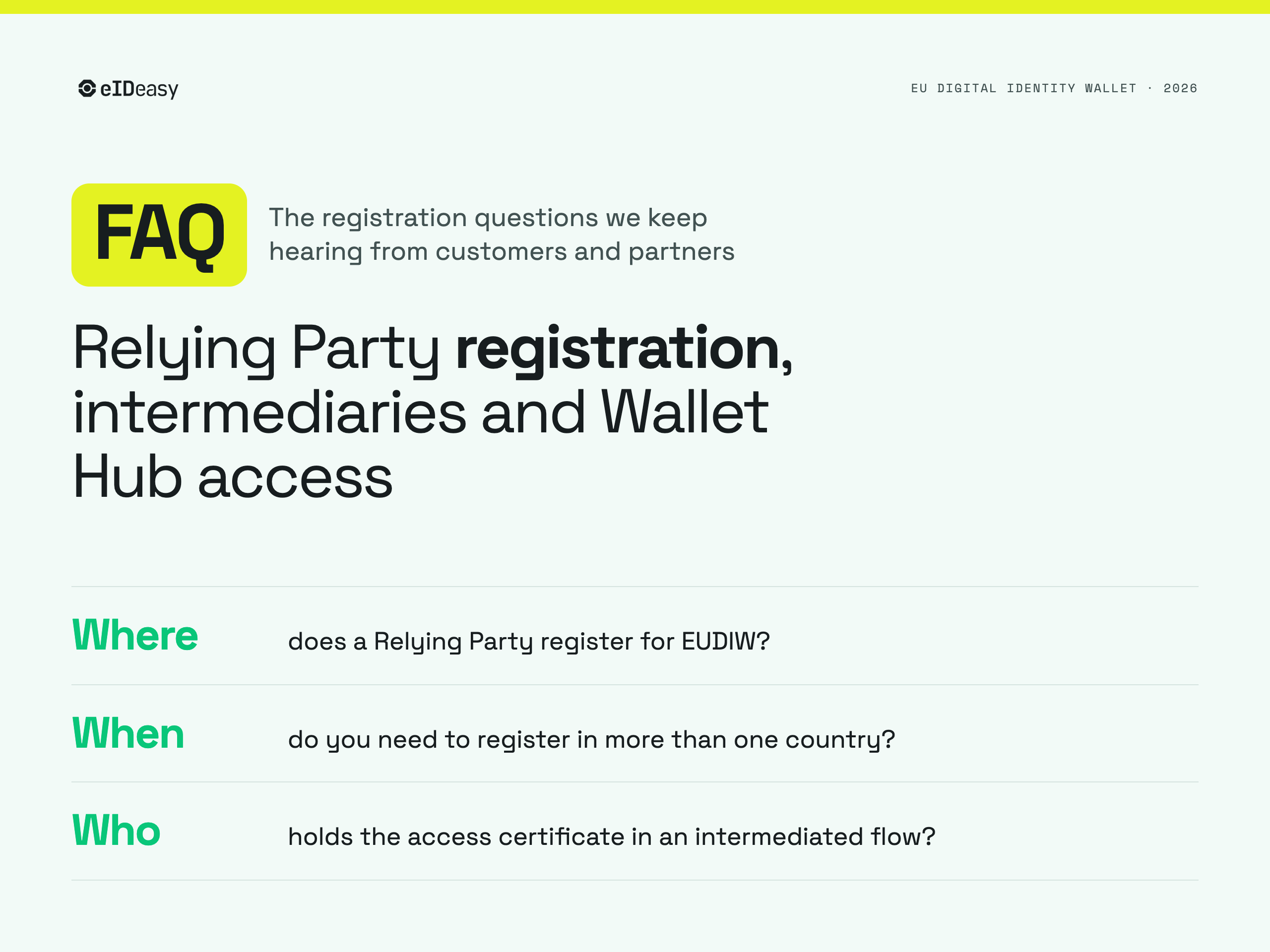 EUDIW Relying Party Registration: What Businesses Need to Know