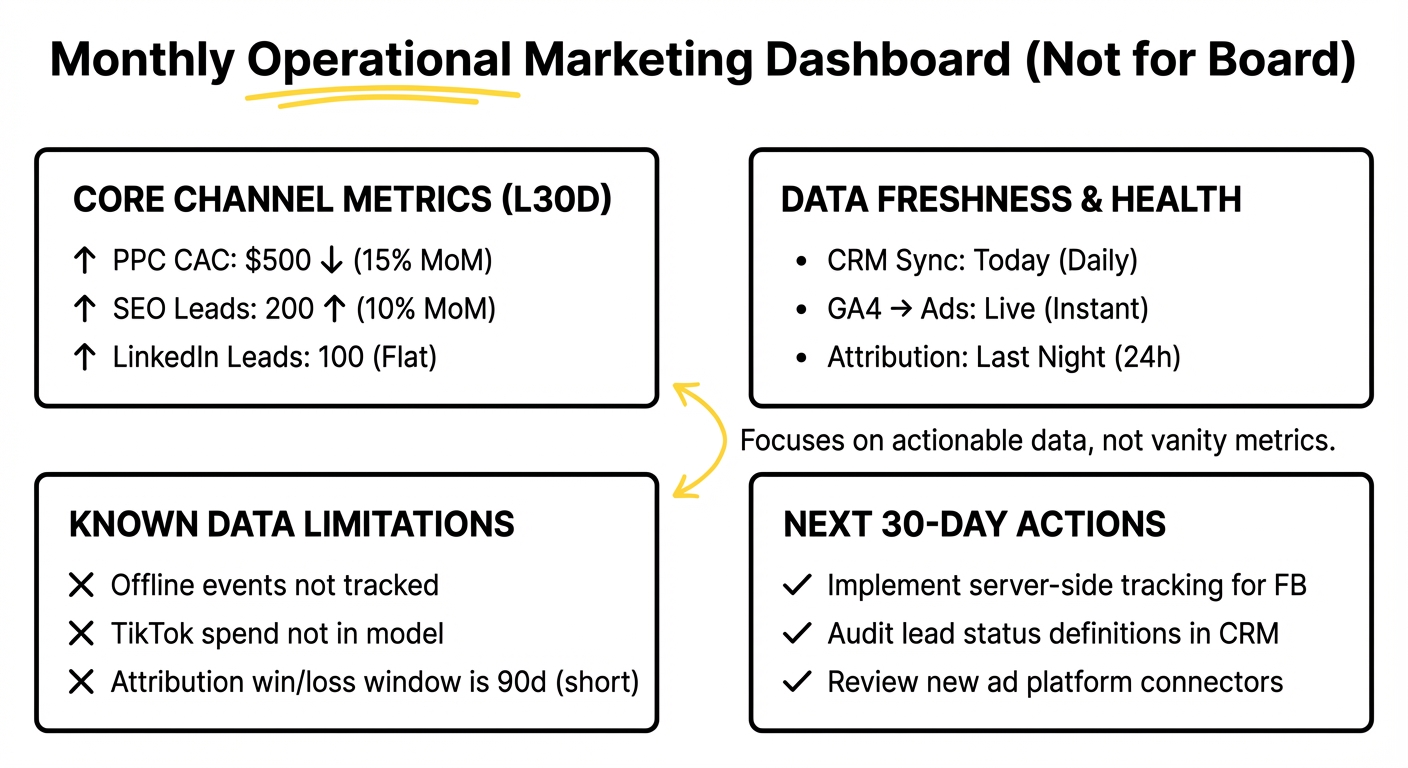 SaaS reporting dashboard