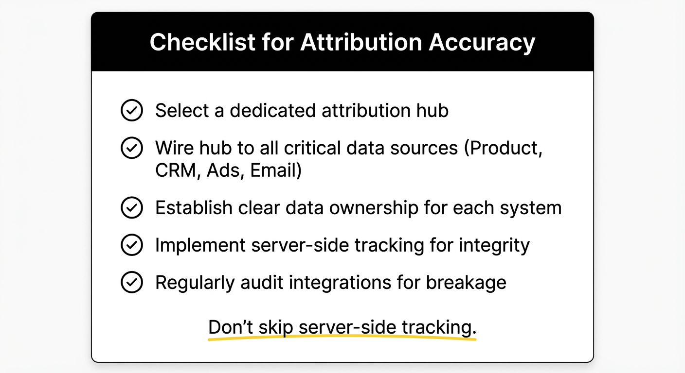 Checklist for Attribution Accuracy in SaaS