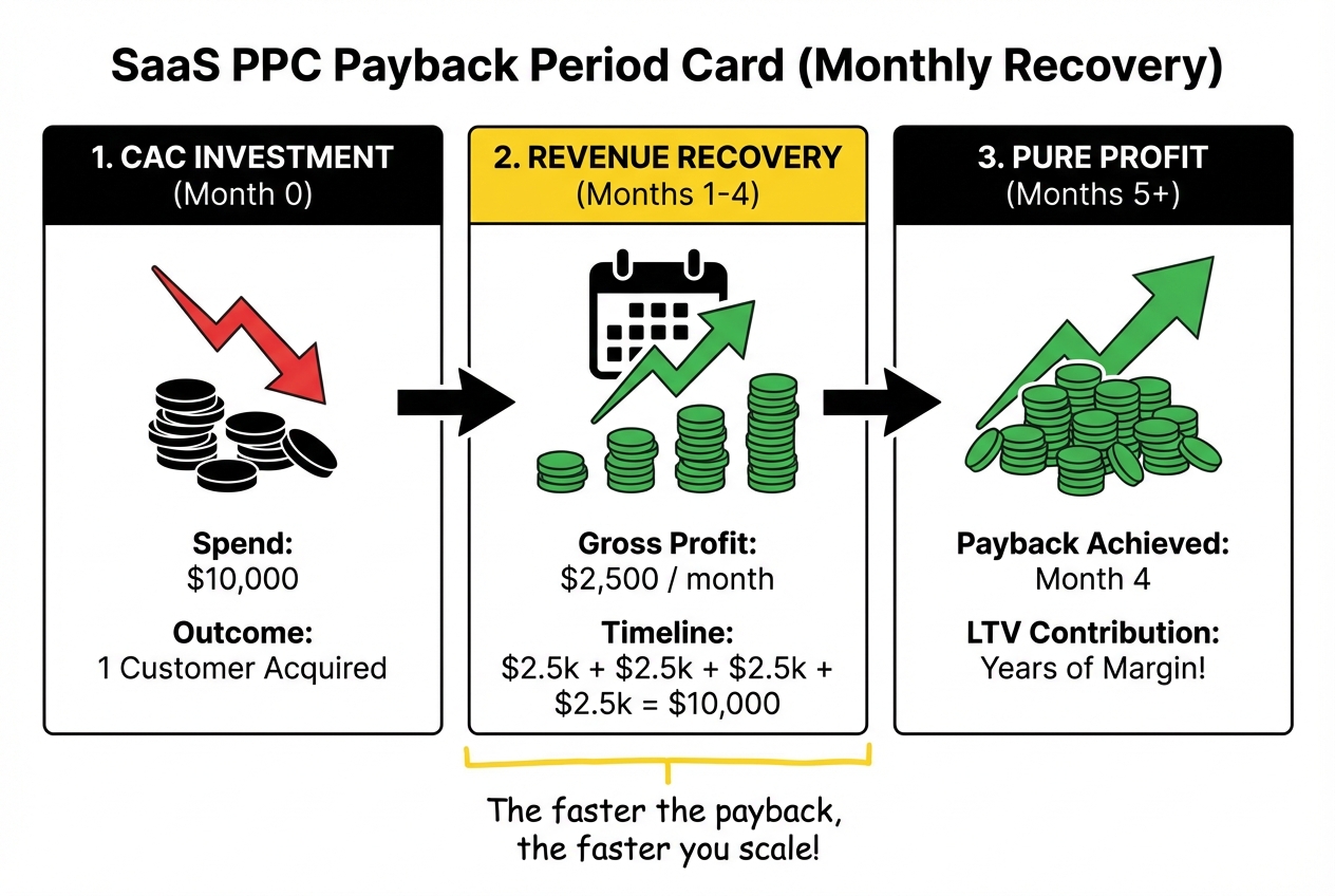 SaaS PPC payback