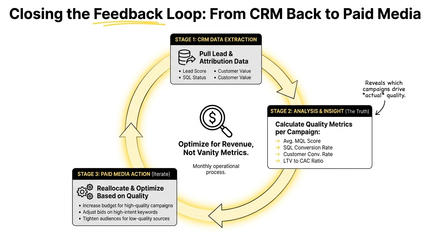 From CRM to paid media feedback loop