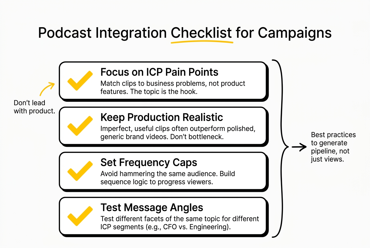 podast integration checklist