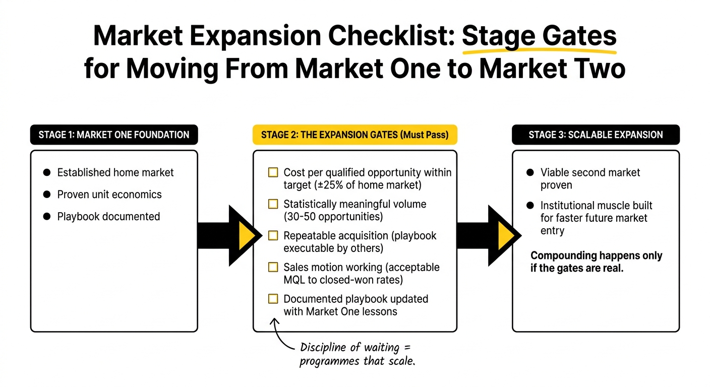 Market Expansion Checklist