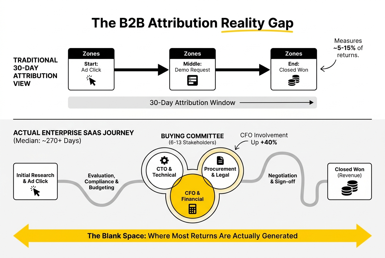 b2b attribution reality gap