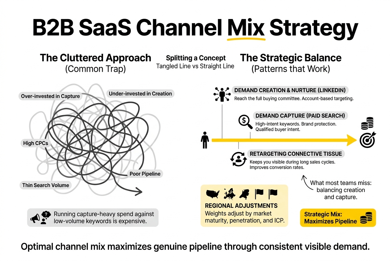 b2b saas channel mix strategy