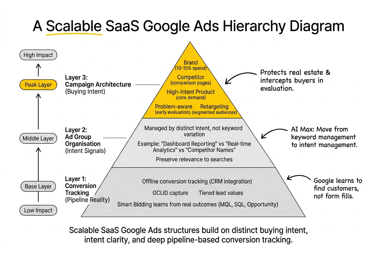 google ads hierarchy