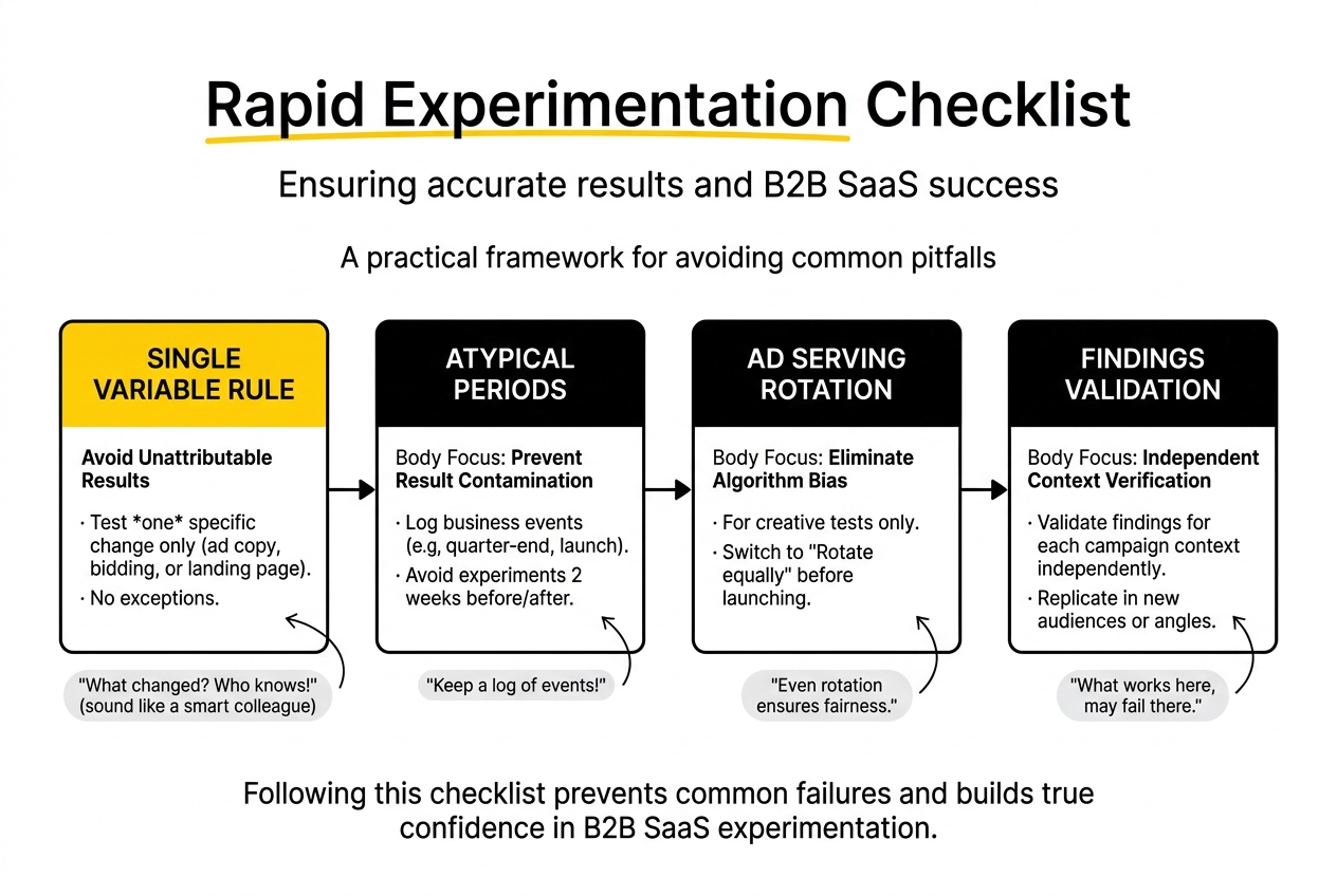 Rapid Experimentation Checklist