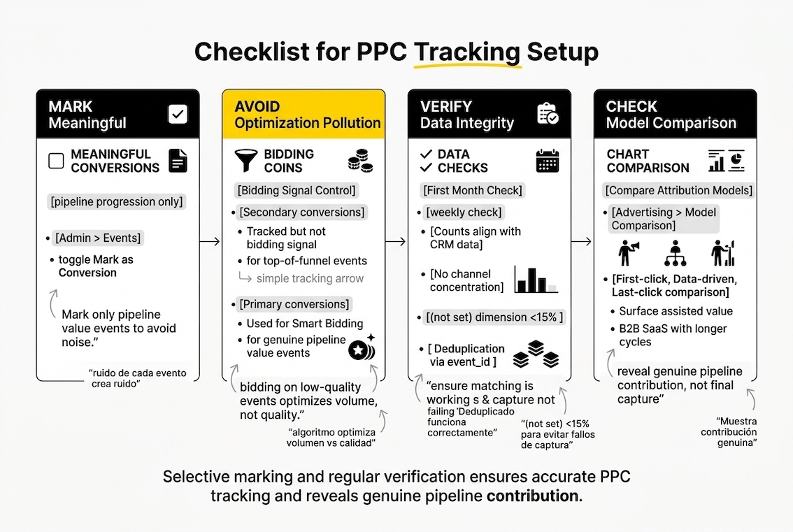 Checklist for PPC Tracking Setup