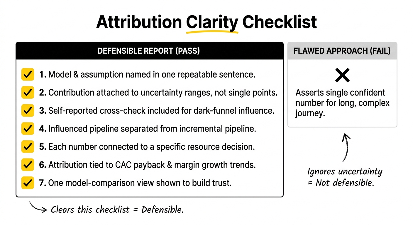 SaaS Marketing Attribution Checklist