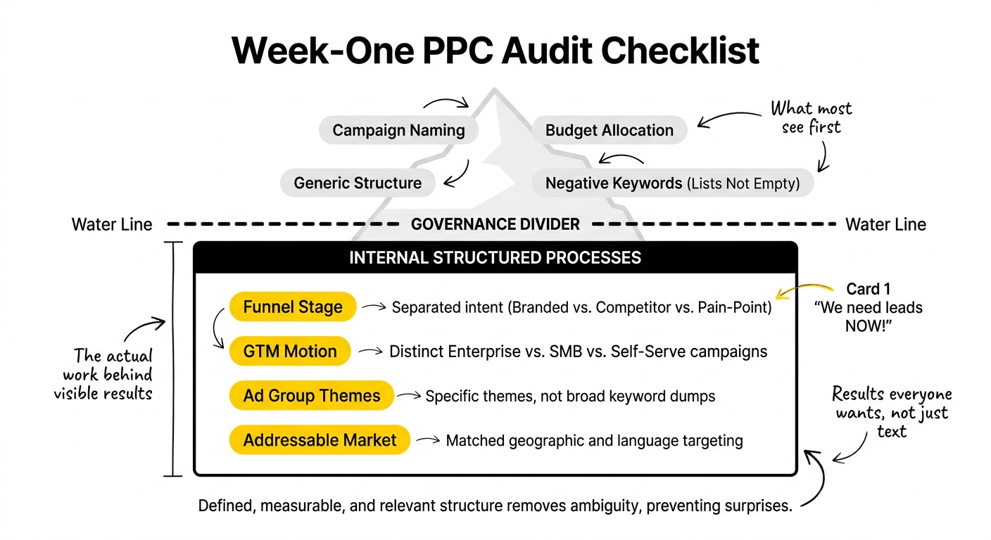 SaaS PPC audit checklist
