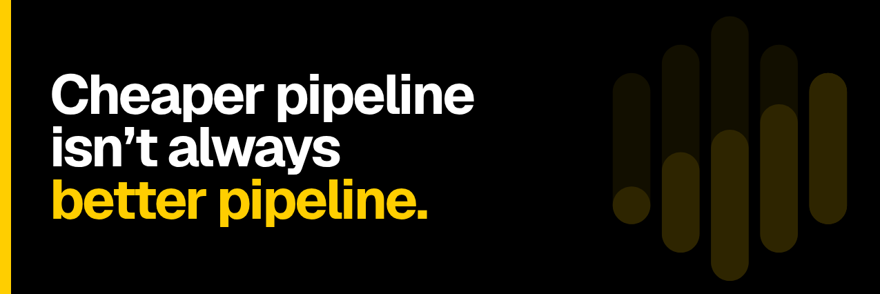Connecting paid media touchpoints to pipeline and unit economics: cheaper pipeline isn't always better pipeline