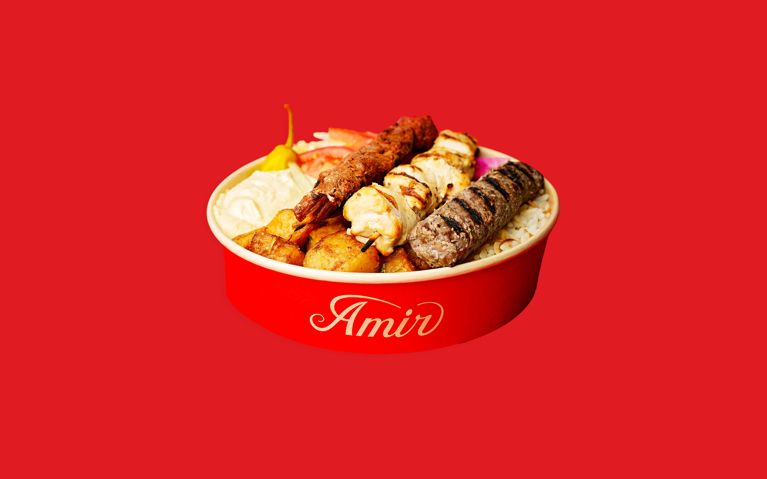 Assiette Brochettes mixtes Amir