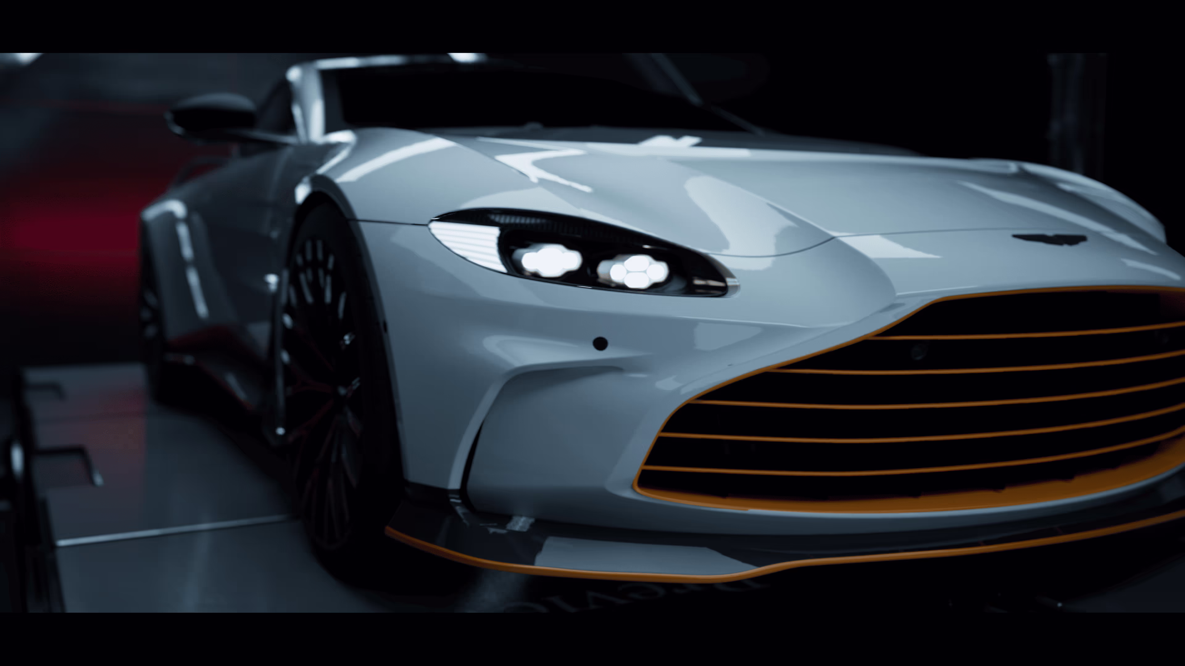 Aston Martin Vantage render future context front light