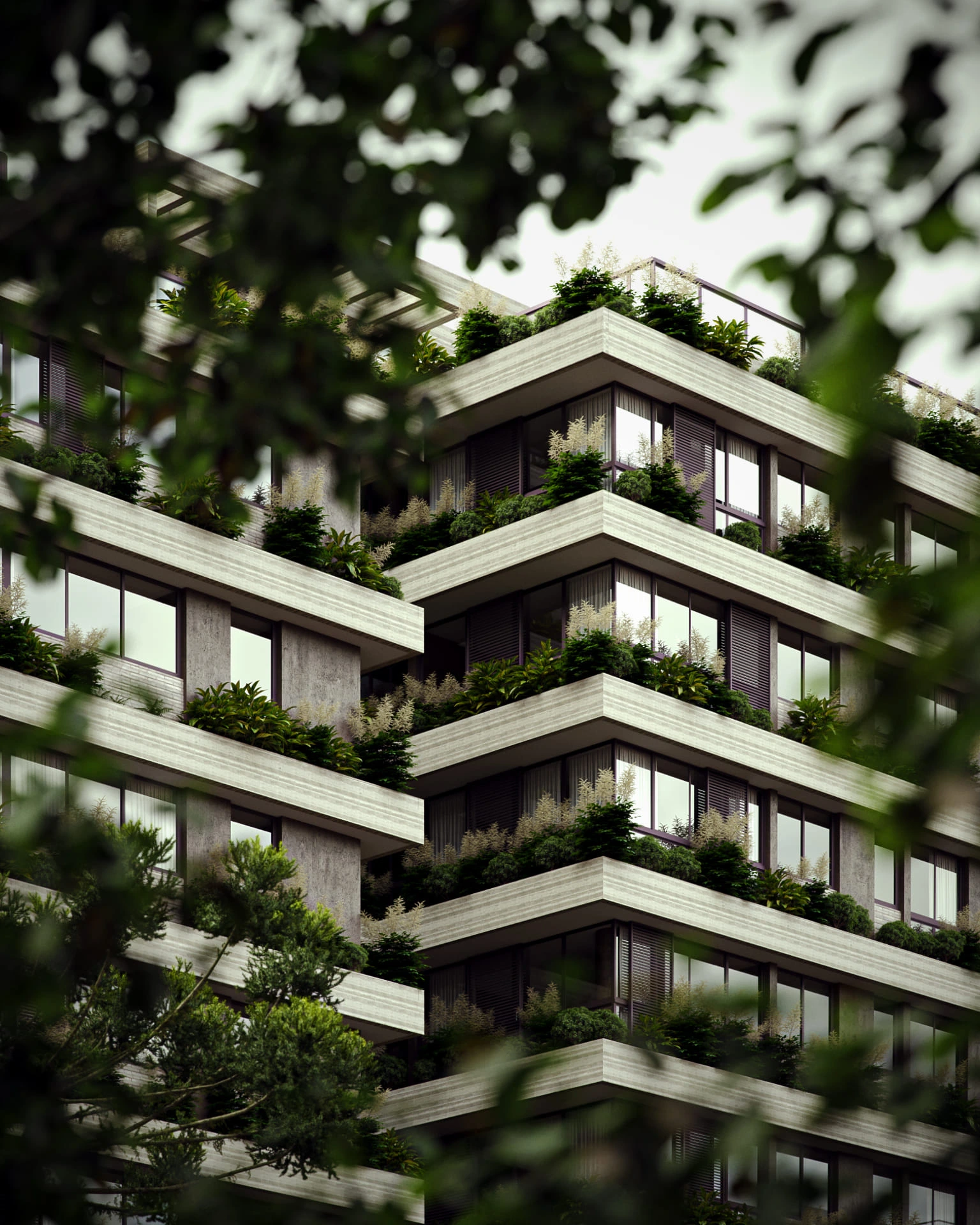 Kaisergarten exterior detail render architectural visualitzation