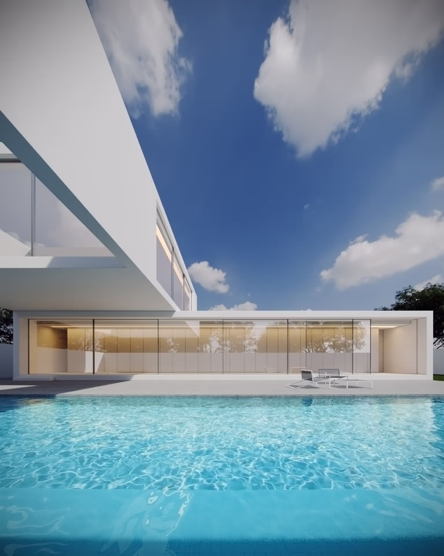 house of sand front exterior render architectural visualitzation