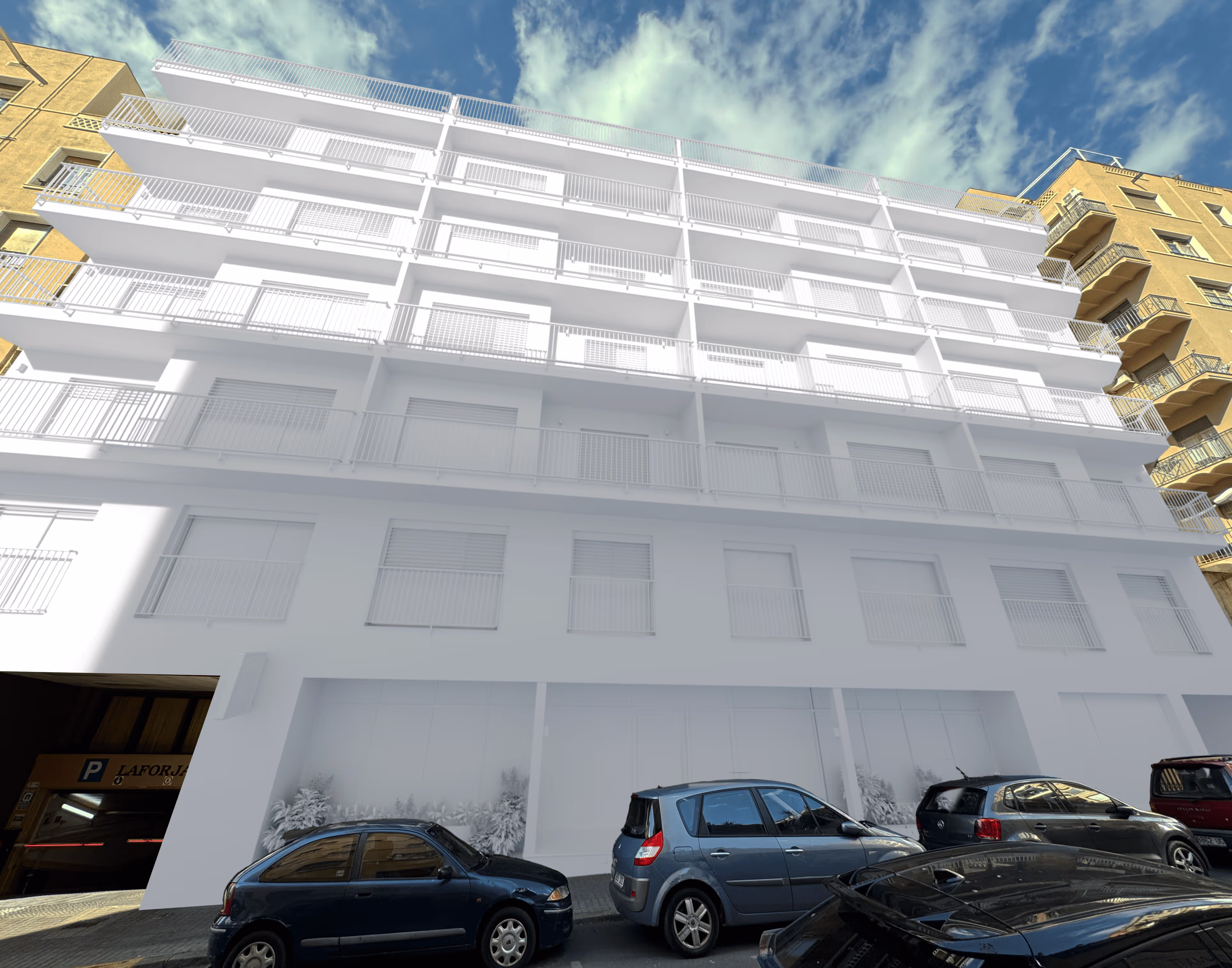 la forja front wip exterior render architectural visualitzation