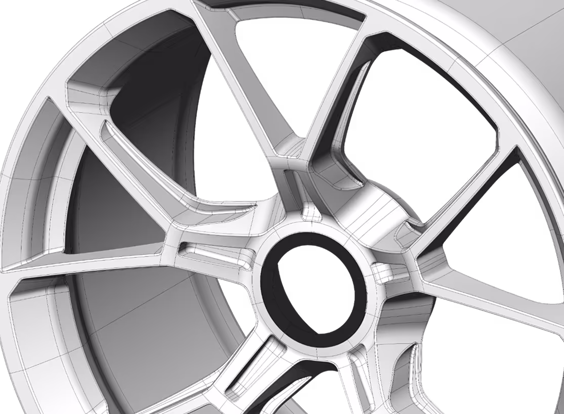Porsche gt3 rs cas modeling Patch Layout rim