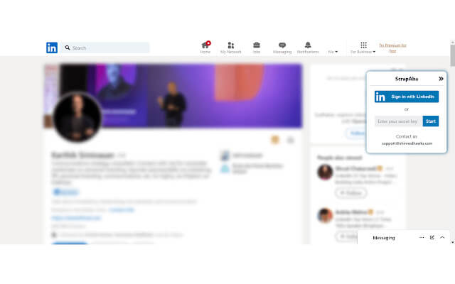 Linkedin Profile chrome extension