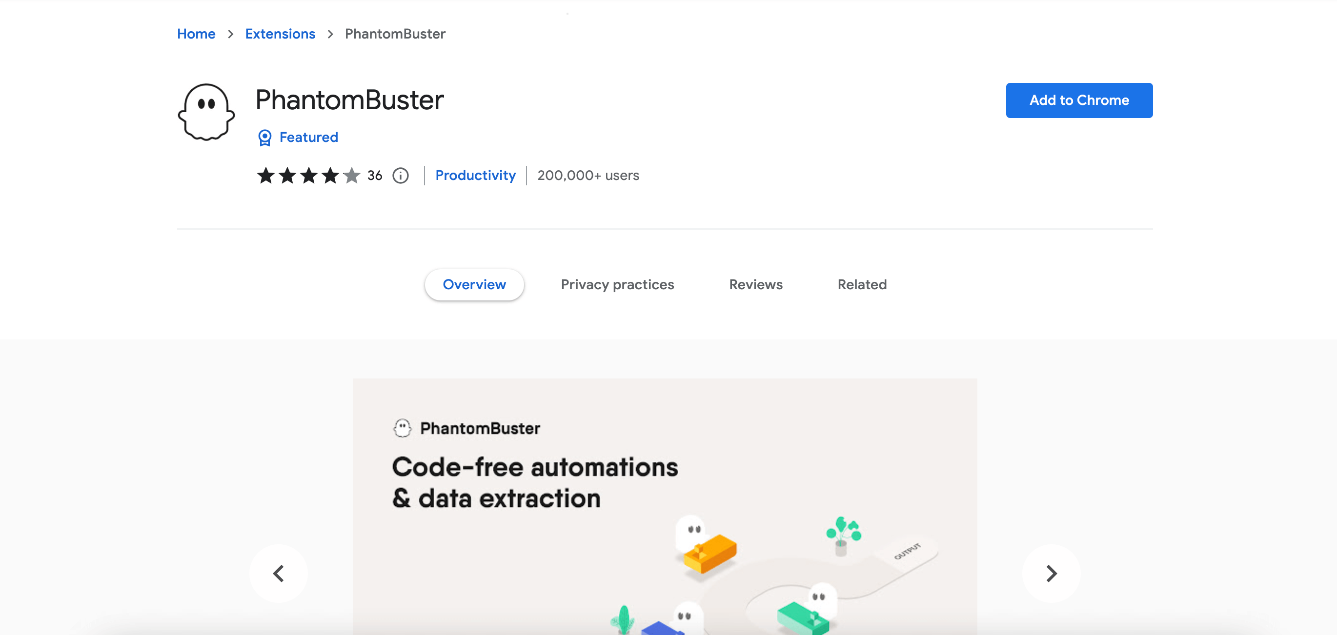 Phantombuster chrome extension