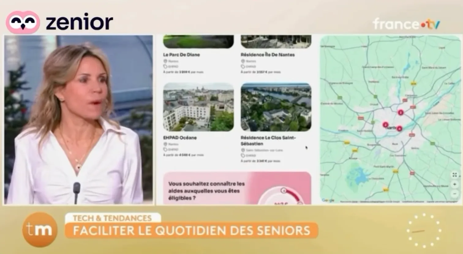 Photo de Rodolophe, cofondateur de Zenior sur un plateau BFMTV