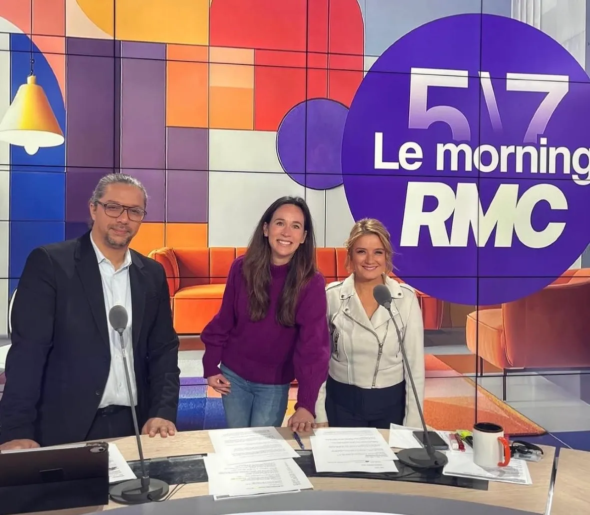 Photo de Rodolophe, cofondateur de Zenior sur un plateau BFMTV
