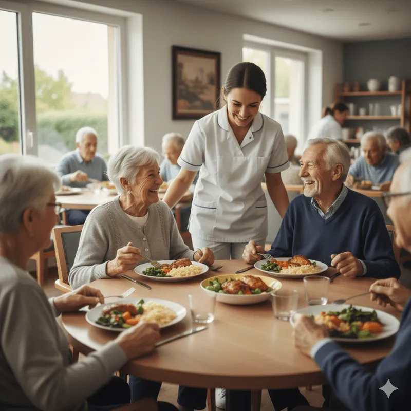 Restauration en Ehpad : menus, nutrition et instants partagés