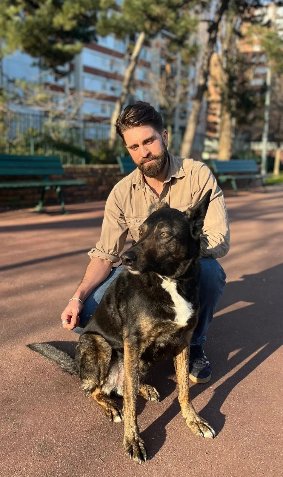 Séance photo avec mon chien Malik