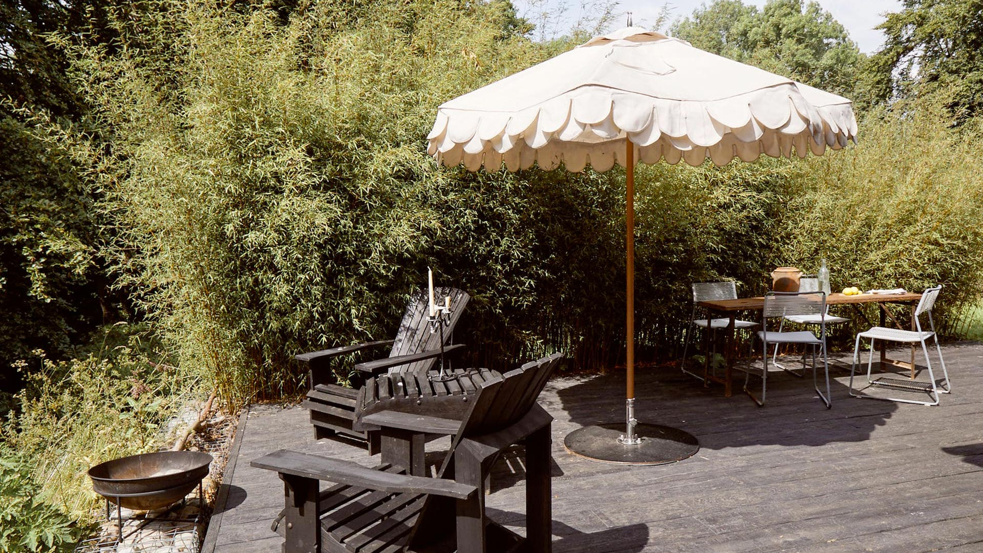 The Lodge Provate Terrace at Boath House Estate Luxury Highland Boutique Hotel