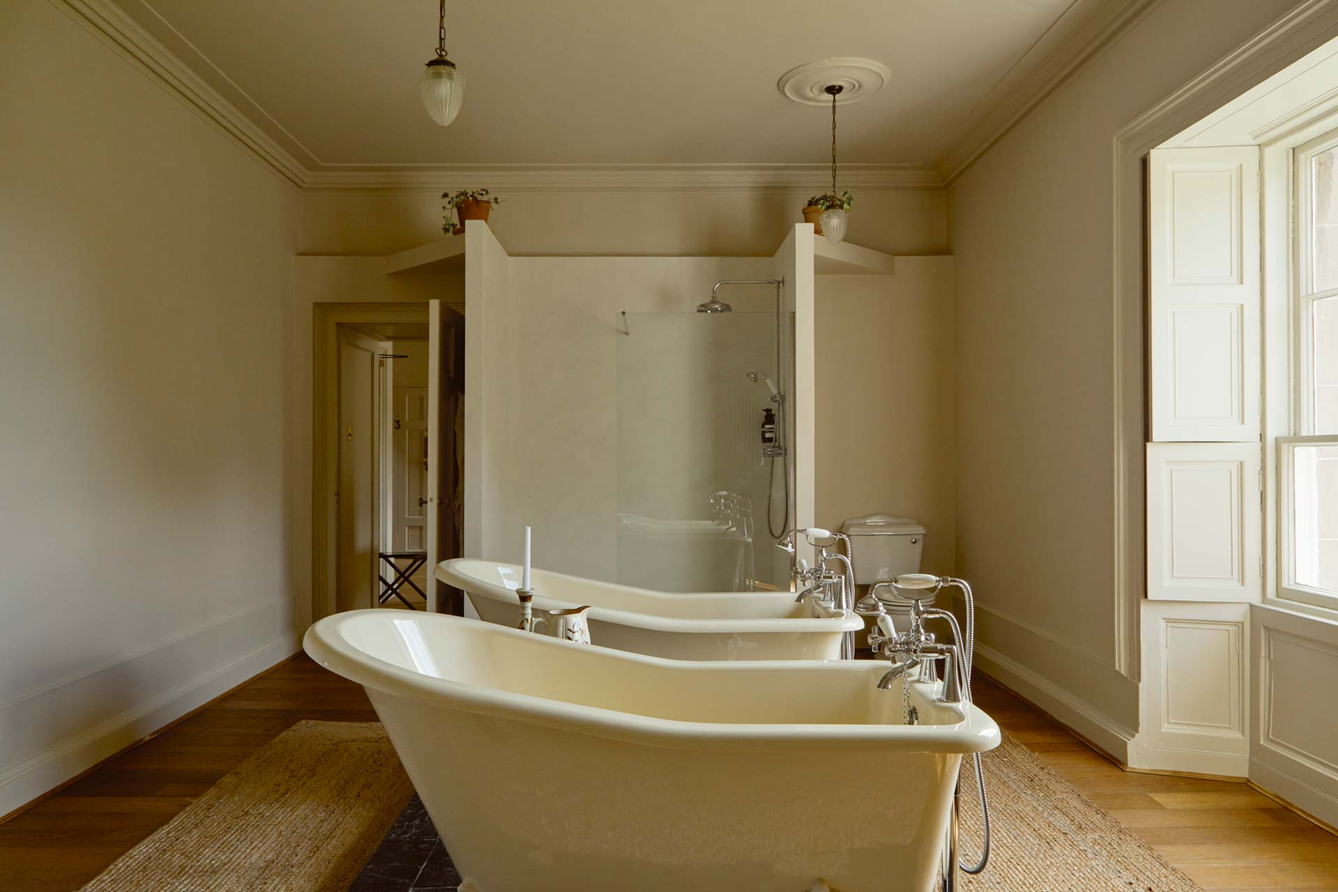 Grand Room Twin Bath at Boath House Luxury Highland Boutique Hotel