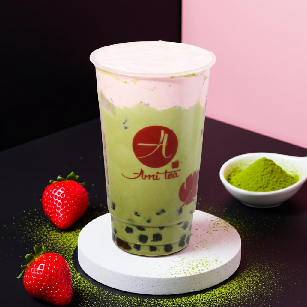 Matcha Strawberry Cold Foam