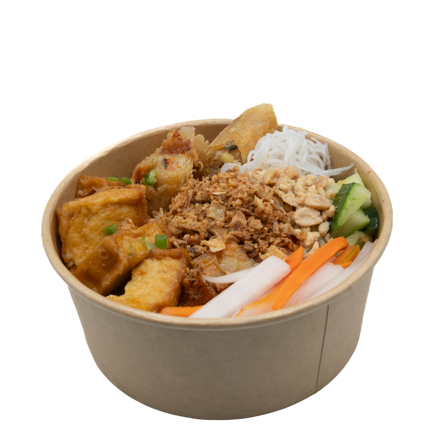 Golden Tofu Veggies Vermicelli