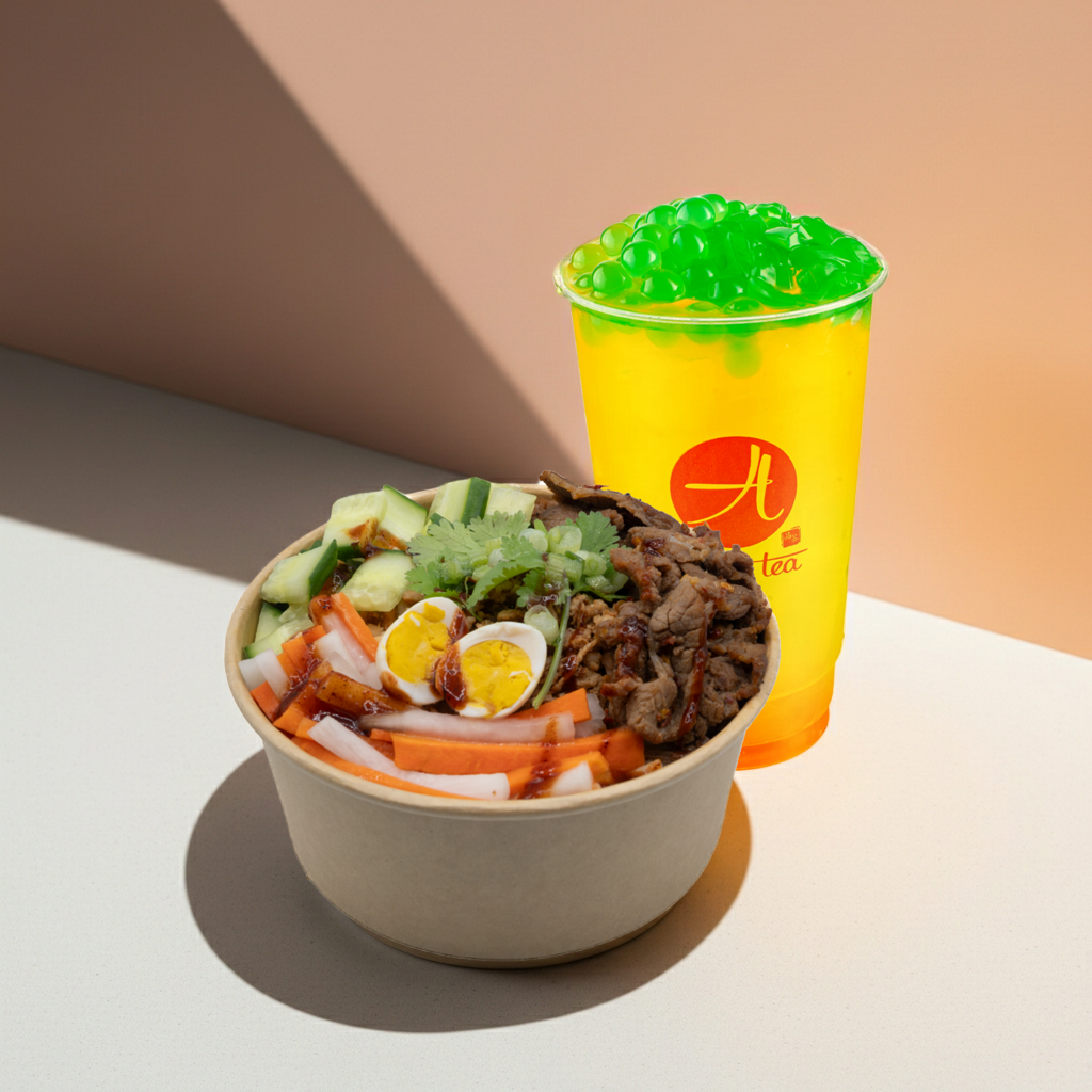 Blazin' Satay Beef Farm Harvest Sticky Rice Bowl Meal