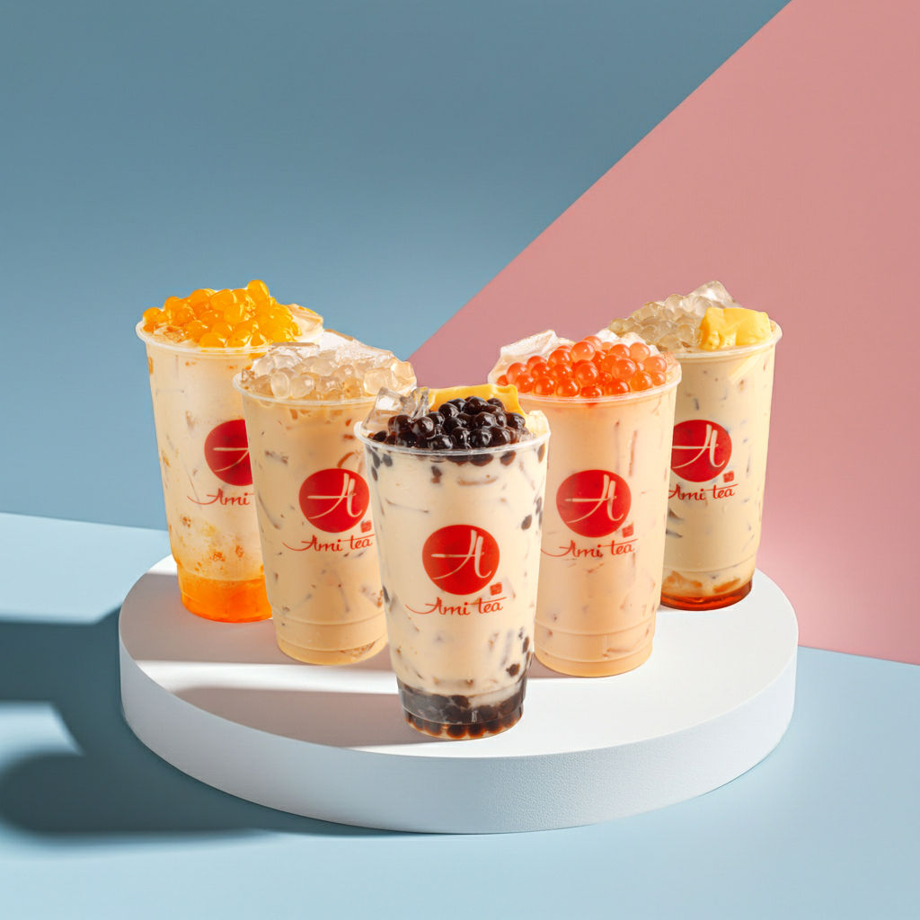 Ami Milk Tea Combo X5 Family Size (5 Drinks)