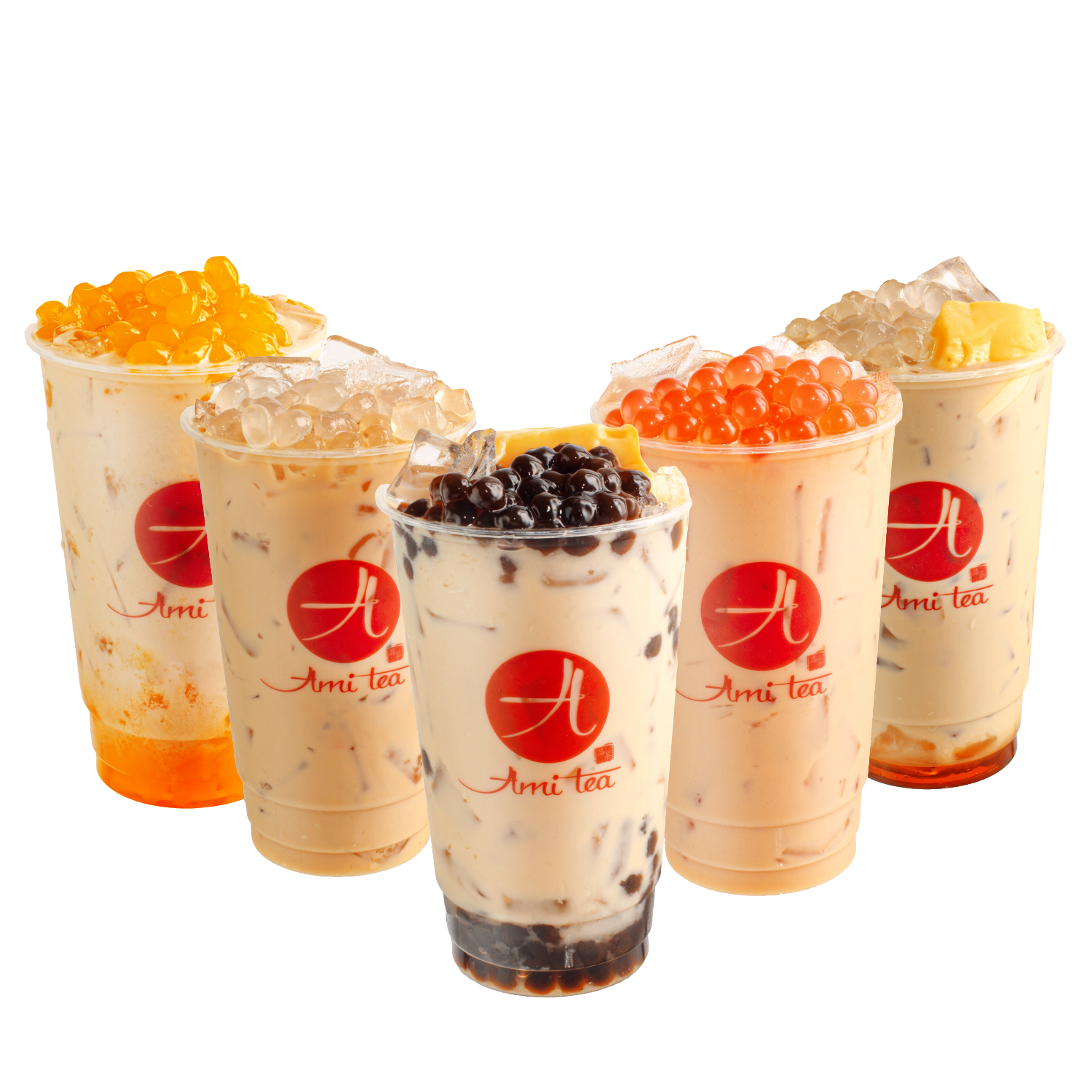 Ami Milk Tea Combo X5 Family Size (5 Drinks)