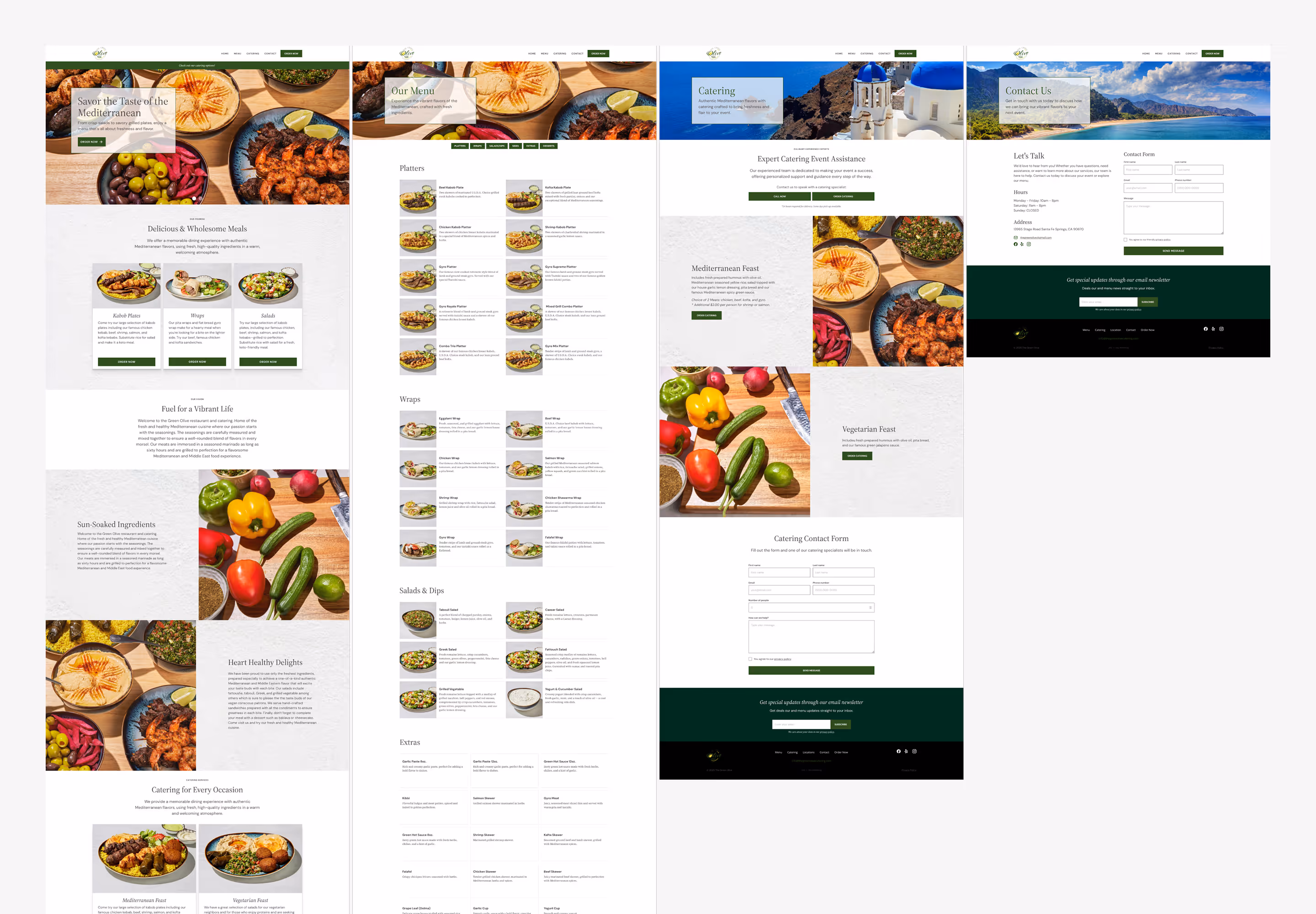 Wireframe and visual design of the ACTV8me corporate website homepage.