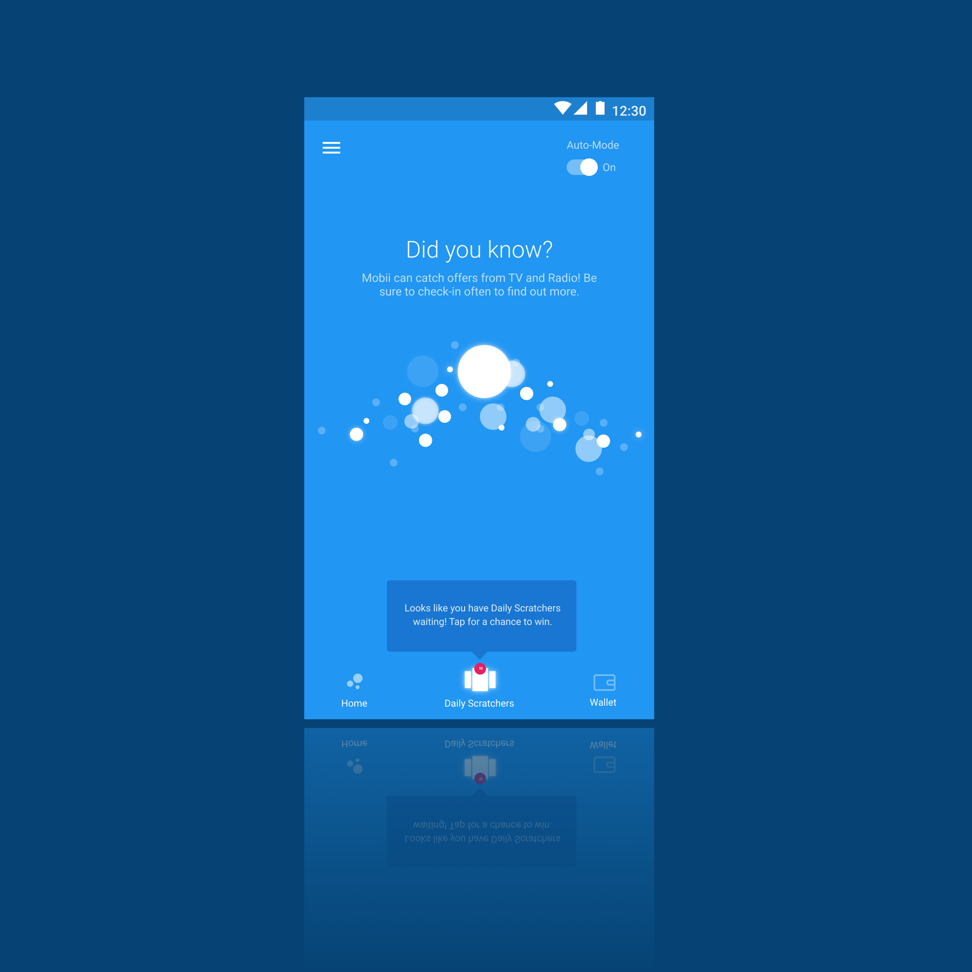 My redesign direction emphasizing an contextual atmospheric experience.