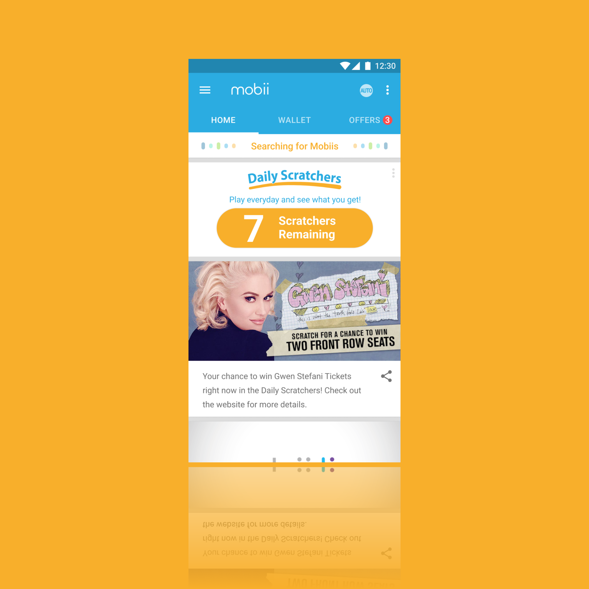 Mobii feed design that was performing poorly.