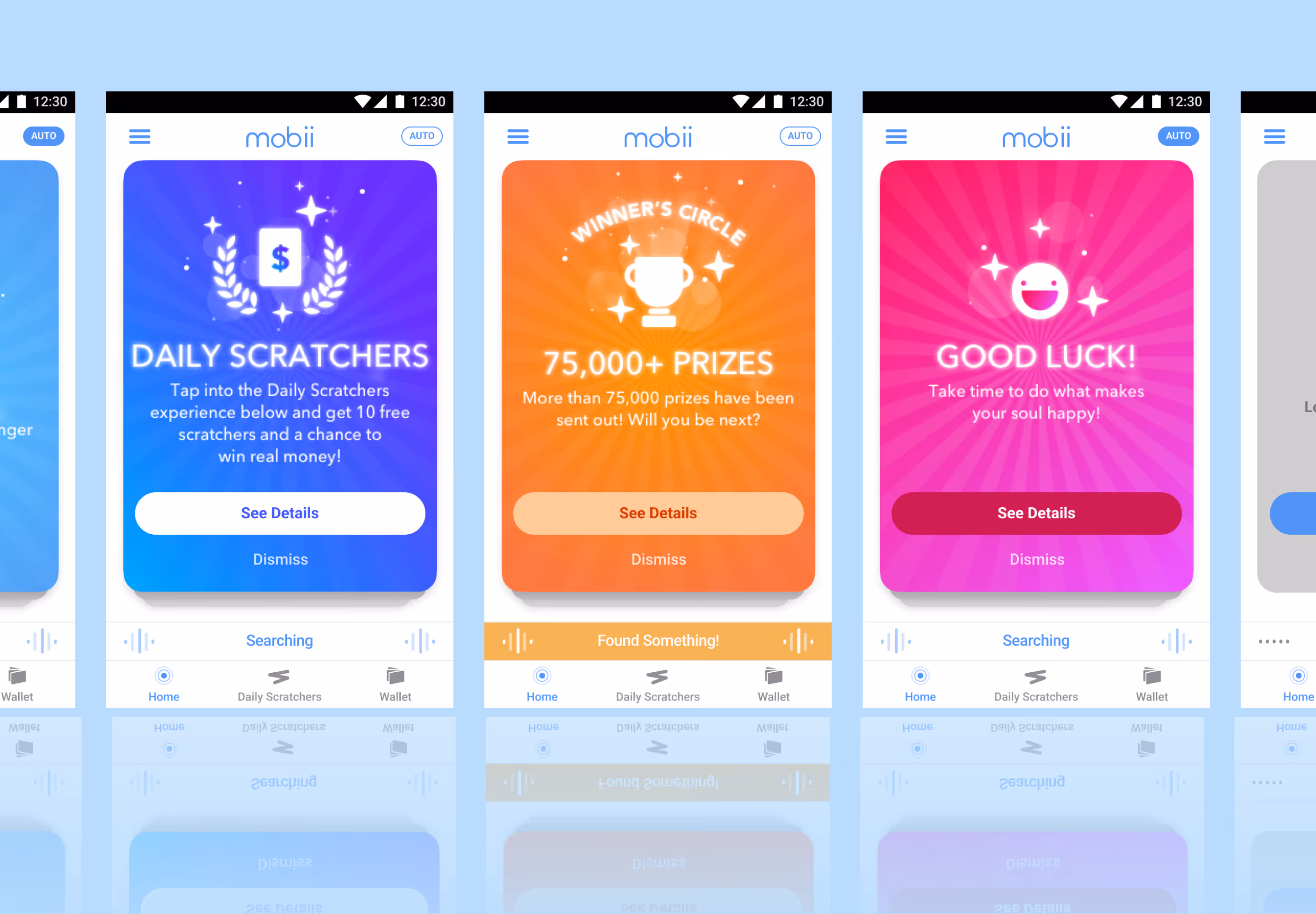Mobii redesign of story card art direction.