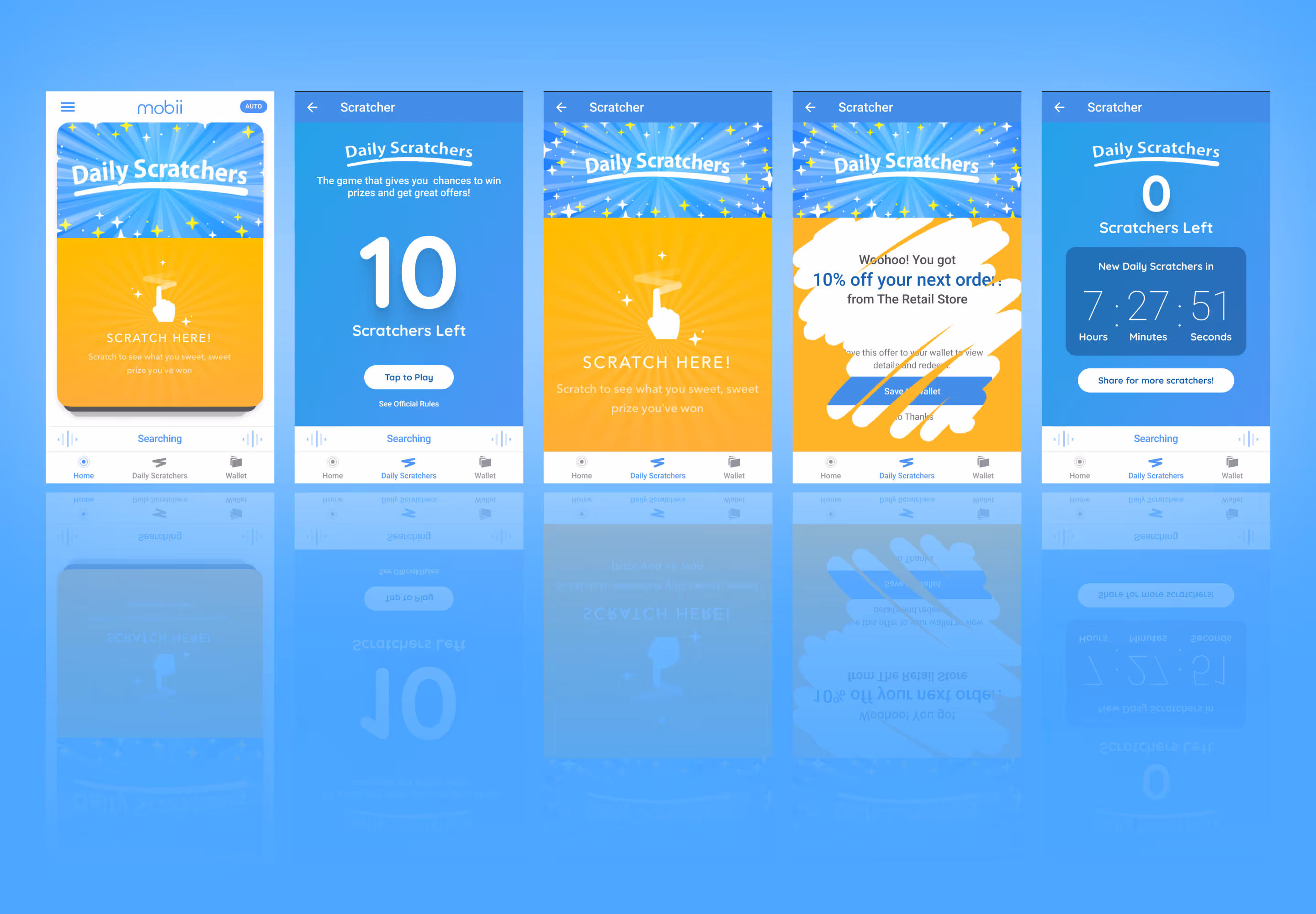 A refreshed and redesigned Daily Scratchers experiences.
