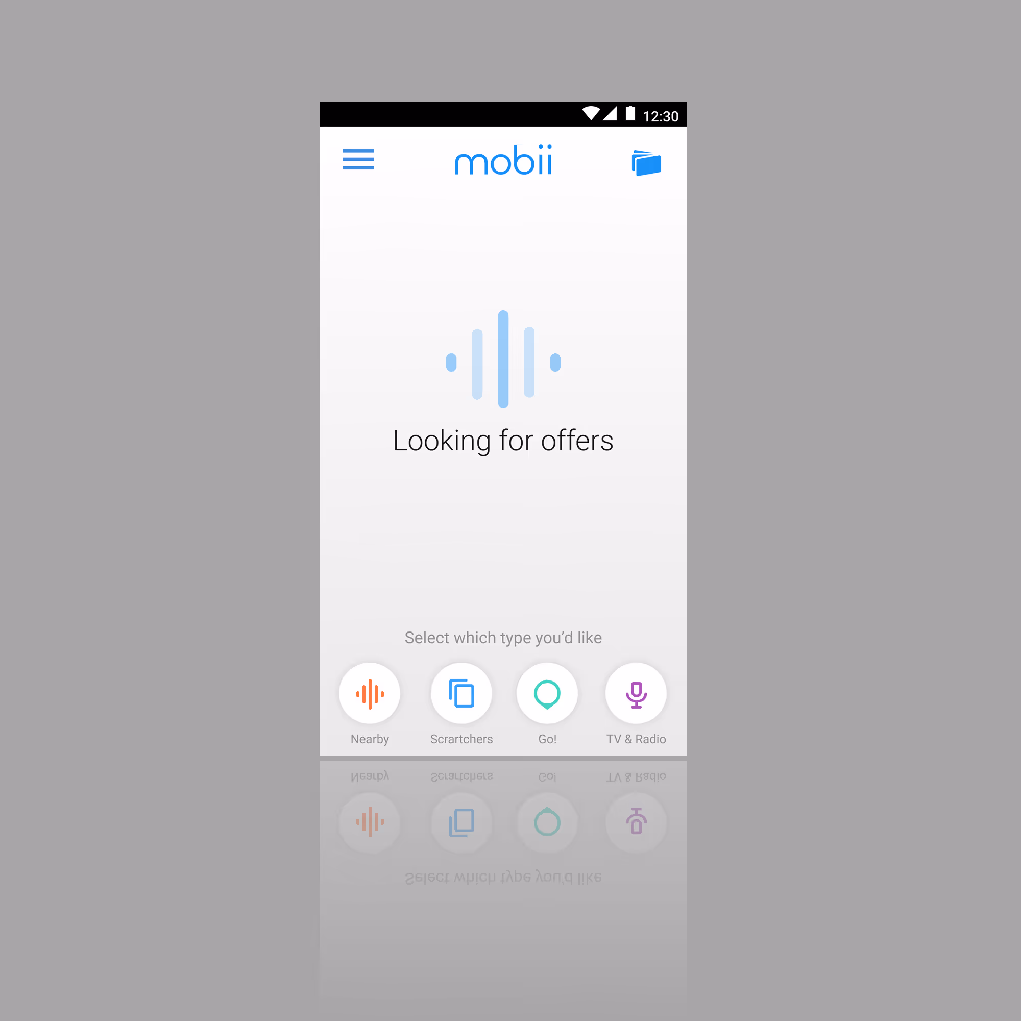 My redesign direction featuring a segmented contextual experience.