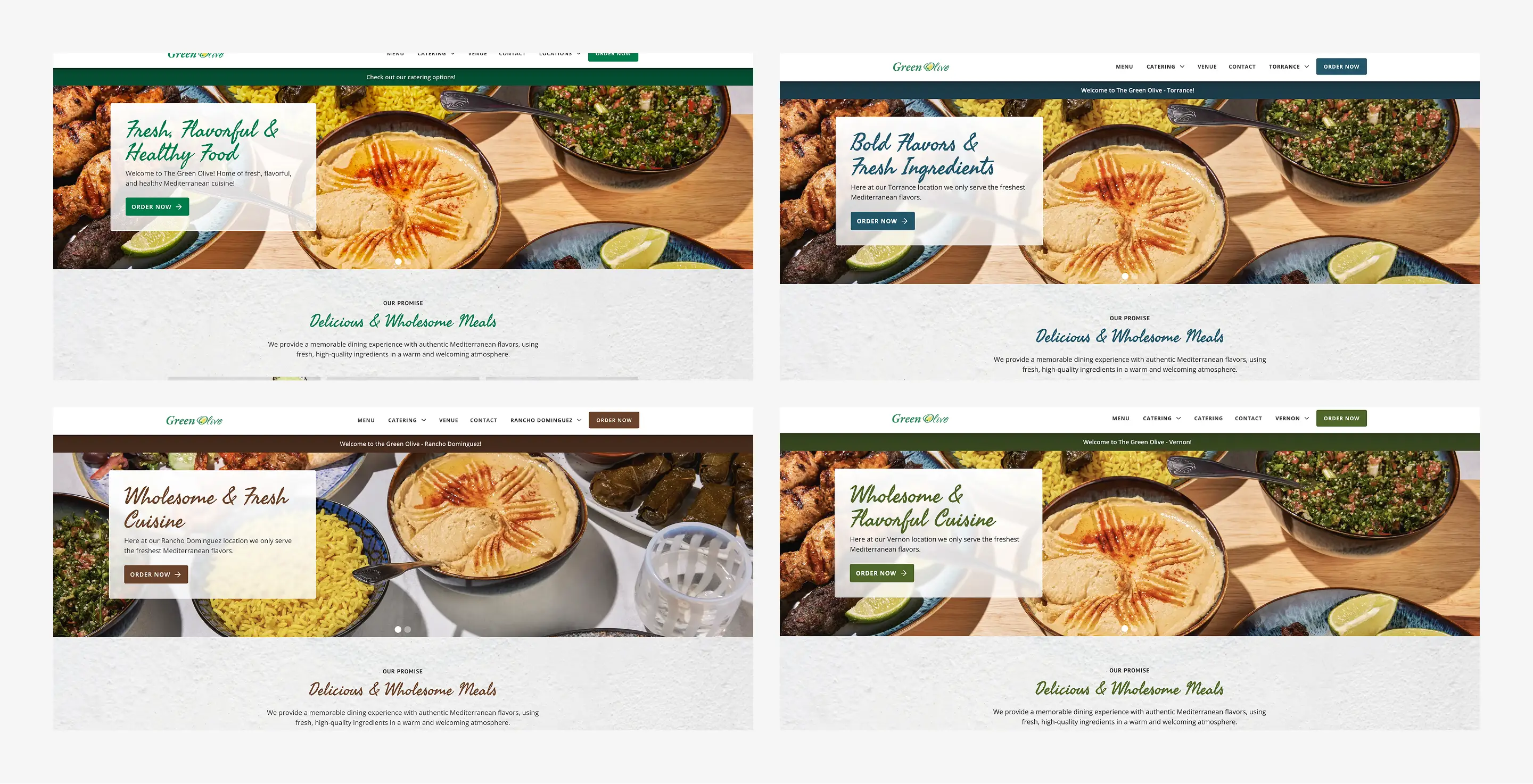Example of the same brand elements adapting to context.