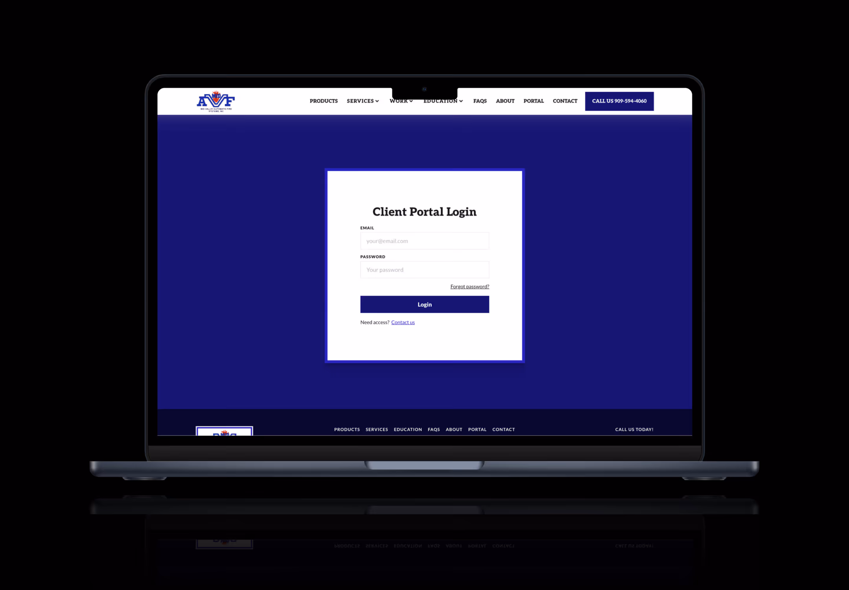 Client portal login.