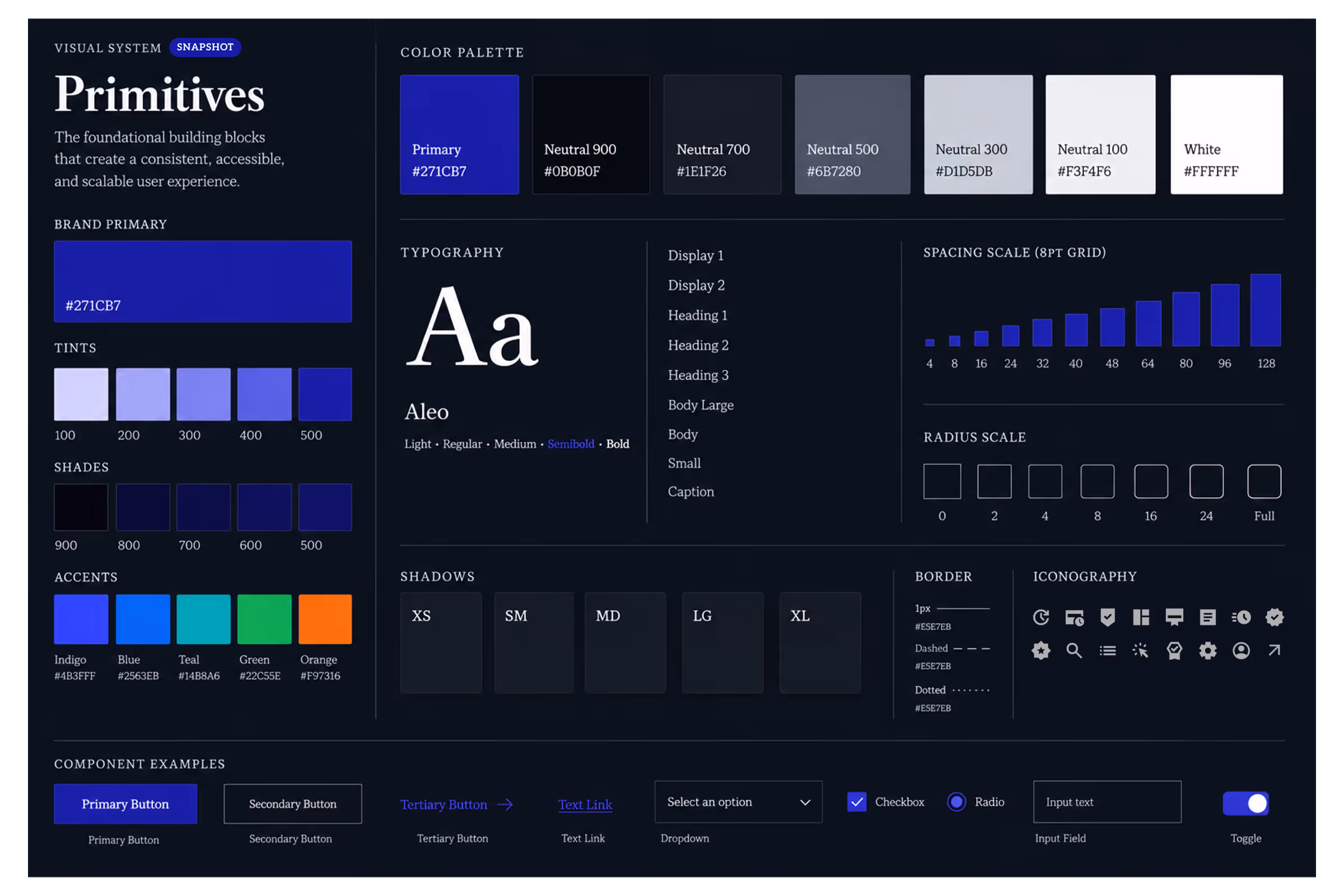 Style definitions and primitives for the corporate website surface.