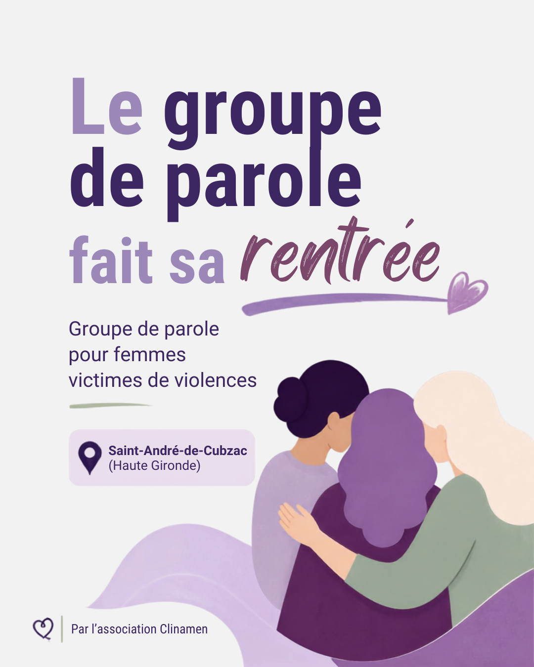 LE GROUPE DE PAROLE FAIT SA RENTRÉE !