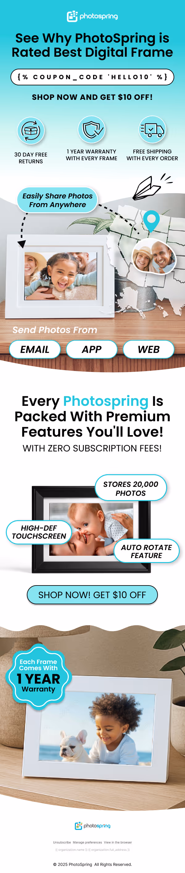 Photospring Email Marketing