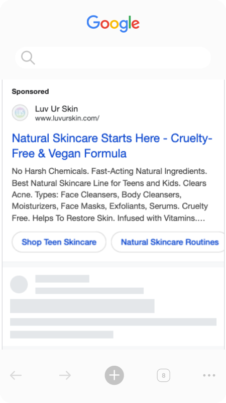 Luv Ur Skin Paid Search