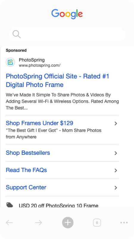 Photospring Paid Search