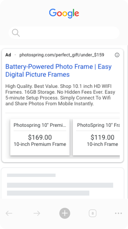 Photospring Paid Search