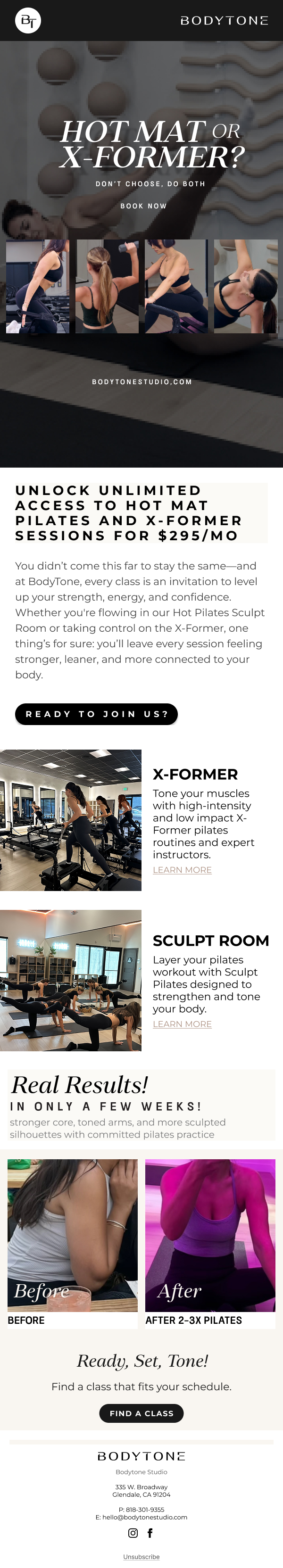 Bodytone Email Marketing